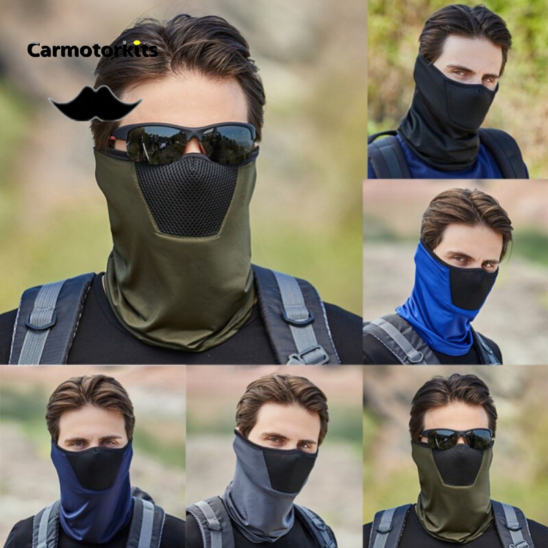 Áo Choàng Cổ Làm Mát, Khăn Che Mặt, Mũ Trùm Đầu Bandana Mùa Hè Cho Nam Nữ