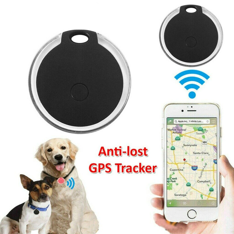 Coolmanloveit Thiết Bị Định Vị GPS Chống Mất Bluetooth Cho Thú Cưng, Màu Đen, Chìa Khóa Cho Chó Mèo Trẻ Em