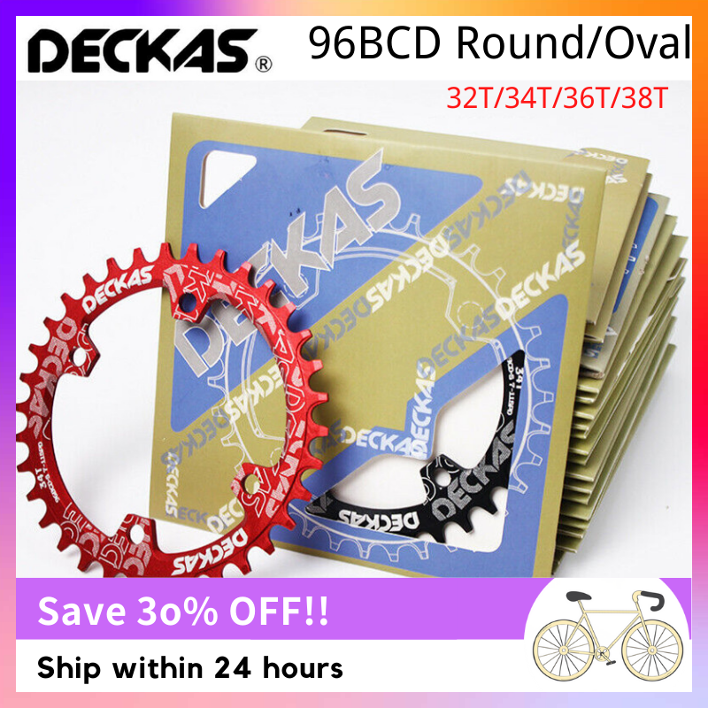 Deckas Vòng Xích Hình Bầu Dục 96S BCD 96bcd Xe Đạp Leo Núi BCD 96 Xe Đạp 32T 34T 36T 38T Bộ Phận Đĩa Răng 96BCD-S Cho M6000 M7000 M8000 M9000 Không Áp Dụng Cho Alivio
