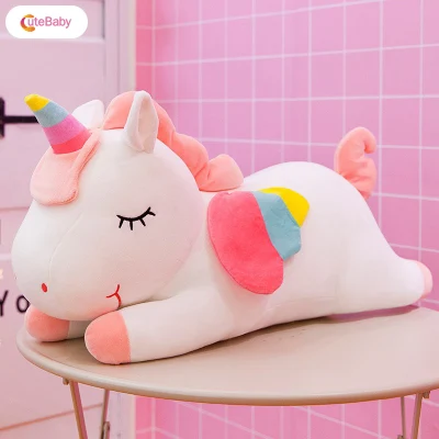 CuteBaby Unicorns Plush Toy Stuffed Doll with Rainbow Wing Birthday Gift for Children Girl Boys (9)