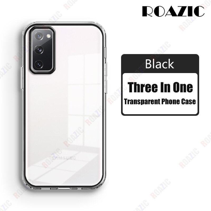 Roazic cho samsung galaxy s20 fe 5g ốp điện thoại note 20 ultra phiên bản quạt ốp lưng màu kẹo ngọt 3 trong 1 ốp trong suốt chống sốc tup mềm