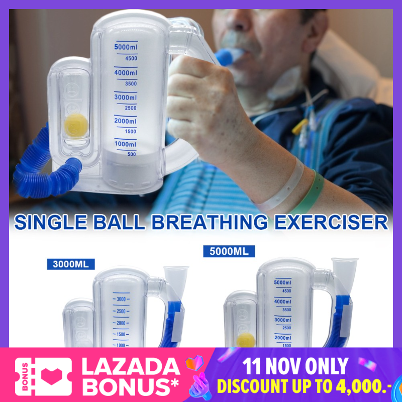 [Giao Hàng Trong 24H] Máy Tập Thể Tích 3000/5000Ml Phổi Hơi Thở Tự Do Exerciser, Quan Trọng Công Suất Bộ Máy Phế Dung Kế Phục Hồi Chức Năng Huấn Luyện Viên