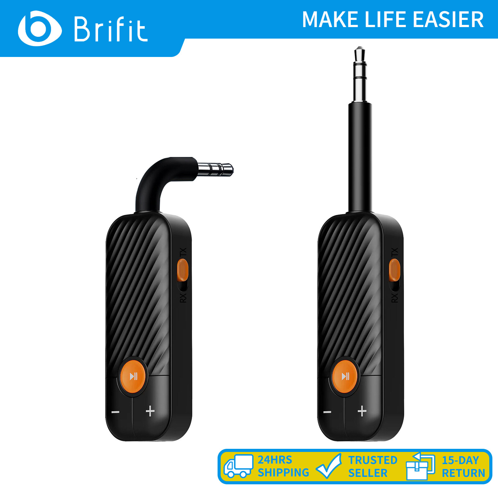 Brifit Bộ phát và thu Bluetooth 5.2 Bộ chuyển đổi Bluetooth 3