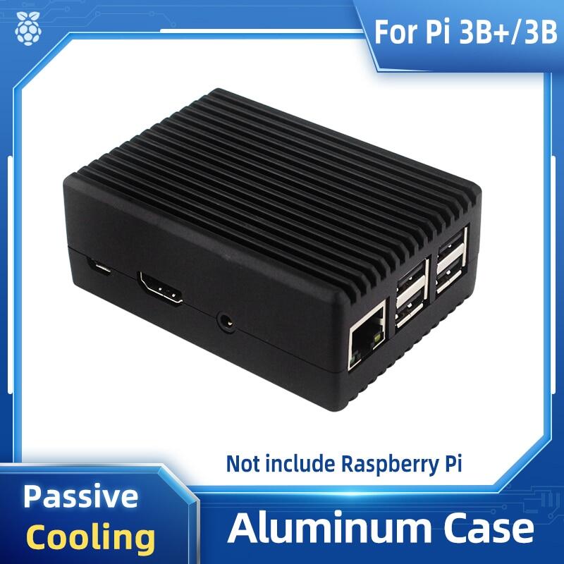 Ốp nhôm raspberry pi 3 vỏ kim loại giáp làm mát thụ động với miếng tản nhiệt tản nhiệt cho raspberry pi 3 model b + 3b