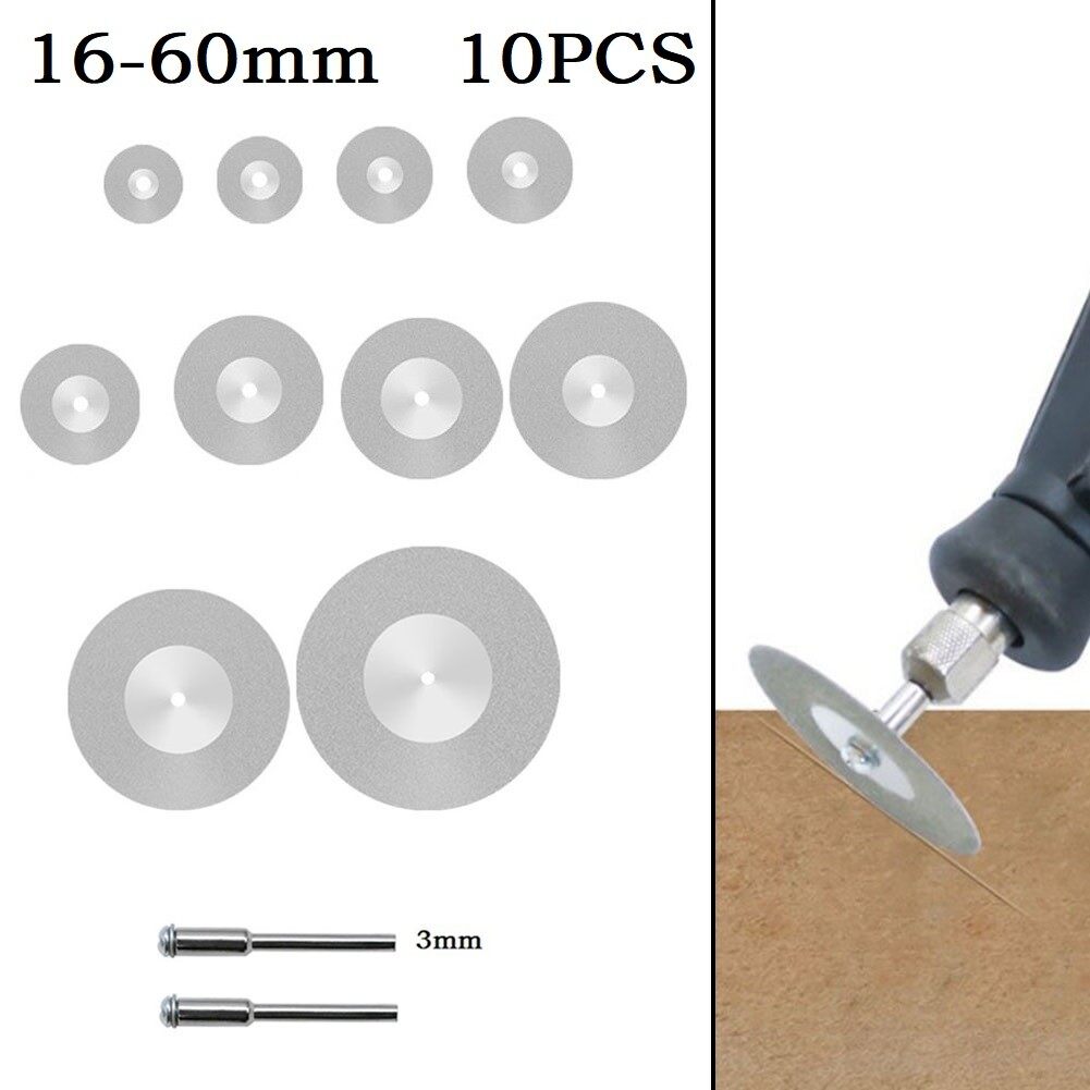 Dụng cụ cắt đĩa cắt 12 cái/bộ cho dụng cụ quay với trục gá 3mm