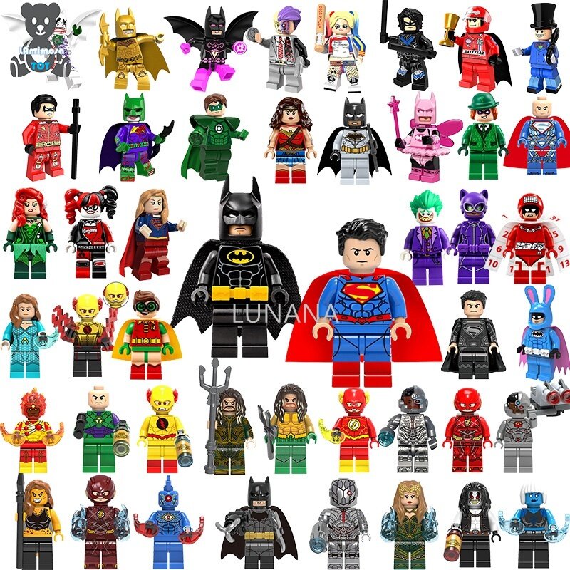 2023.06new LEGO DC siêu anh hùng Minifigures Batman siêu nhân AQUAMAN kỳ