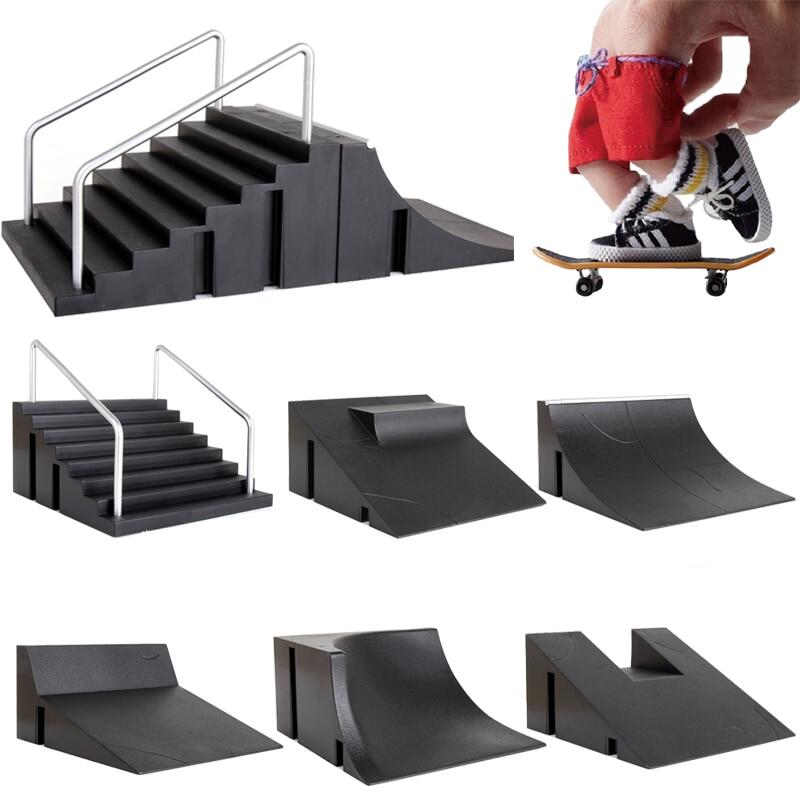 Trẻ Em Ngón Tay Skateboards Skate Toy Skate Park Đoạn Đường Nối Thiết Lập Công Nghệ Thực Hành Boong Vui Nội Thất Cực Thể Thao Ngón Tay Đồ Chơi Thực Hành