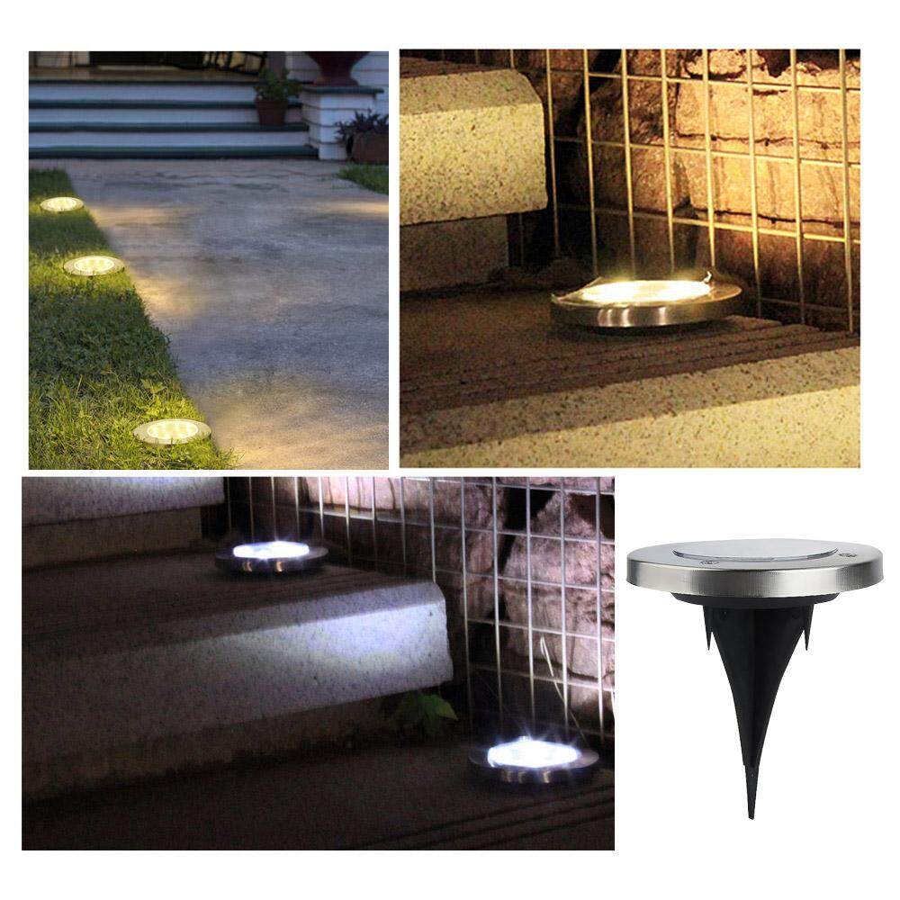 Comebuy88 8 LED ไฟแสงอาทิตย์กลางแจ้งกันน้ำ Garden Pathway Underground โคมไฟ