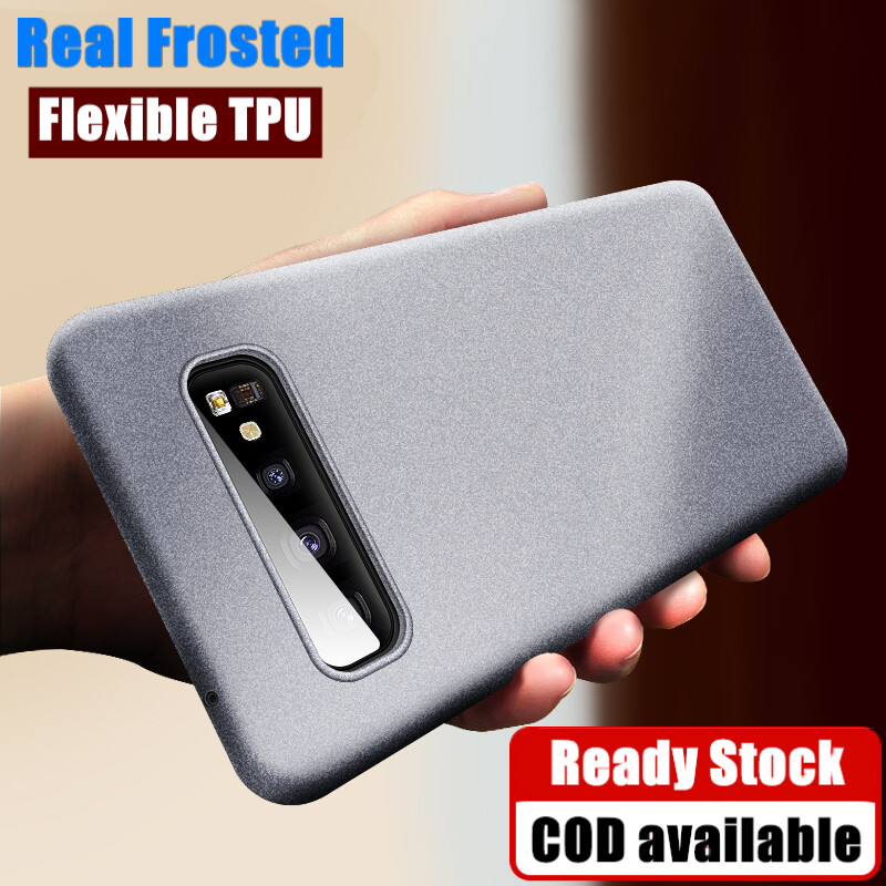 【Kết Cấu Mờ Thực Sự】ốp Điện Thoại Chống Trầy Xước Cao Su Gel Silicon Mềm Dẻo Cho Samsung Galaxy S10 S10 + S10 5G Ốp Chống Sốc Bảo Vệ Toàn Thân Vỏ Da
