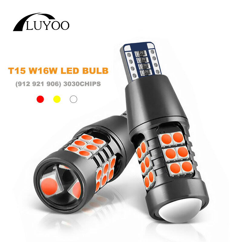 2x đèn phanh led bóng đèn canbus t15 bóng đèn led 3030smd w16w đèn dự phòng siêu sáng đèn hậu 12v