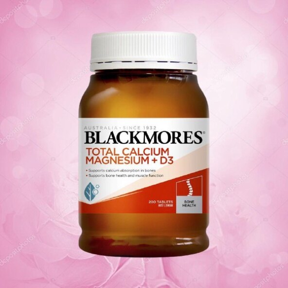 Viên Bổ sung canxi magie và vitamin D3 Blackmores total Calci 200 Viên