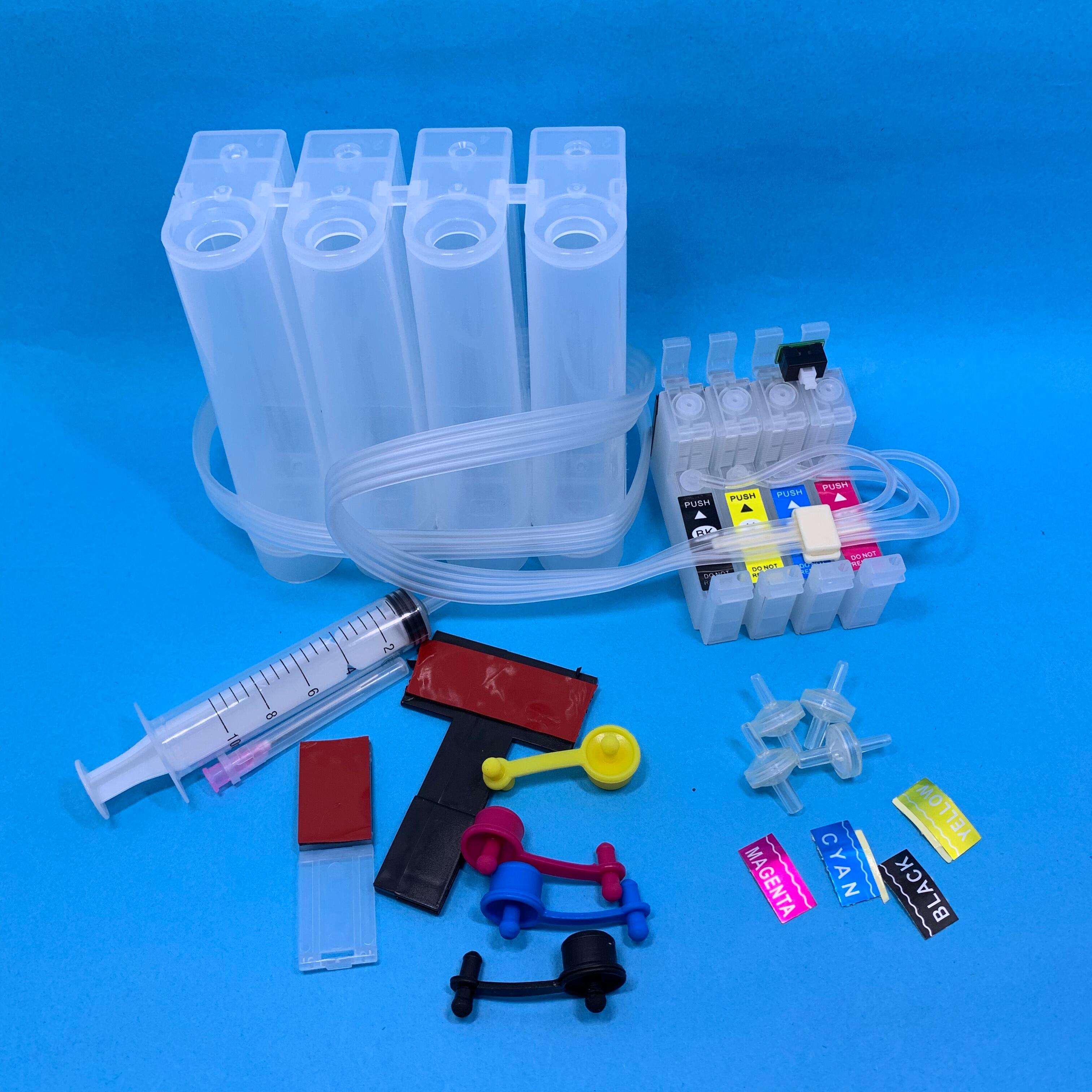 Hệ thống mực t1431 ciss t1431 -t1434 ciss có chip cho epson me office 900wd 940fw 960fwd 82wd workforce wp-7011 wp-7018 wp-7511
