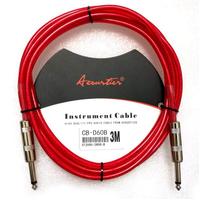 3m 10 ft Jack to Jack Audio Cable for Guitar Mixer Amplifier Guitar
Cable Acoustic 3m Red Colour Malaysia