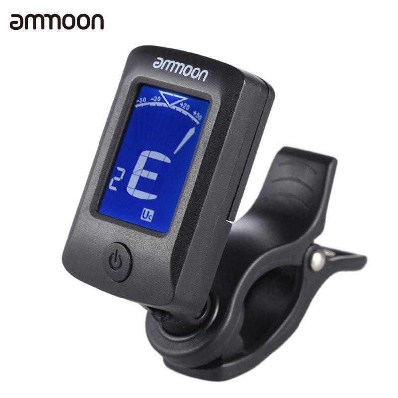 ammoon AT-07 Digital Electronic Clip-On Tuner LCD Screen for Guitar Chromatic Bass Ukulele C/ D Violin Malaysia
