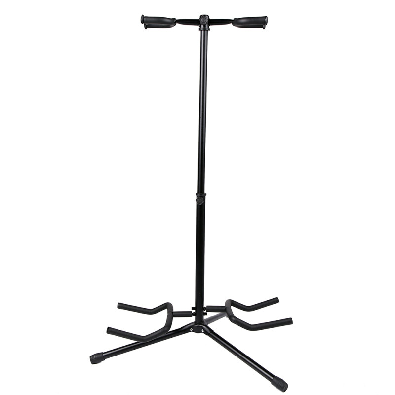 BLW Adjustable Double Guitar Stand S-GS-D for Acoustic, Electric, Classical and Bass Guitar (Black) Malaysia