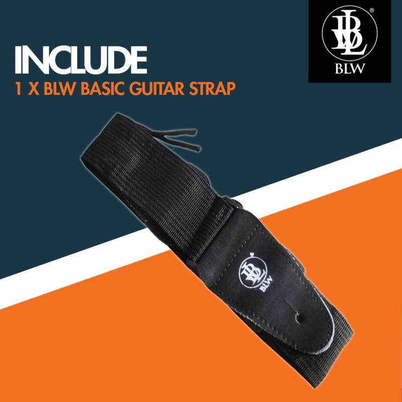 BLW Basic Adjustable Guitar Strap (Black) Malaysia