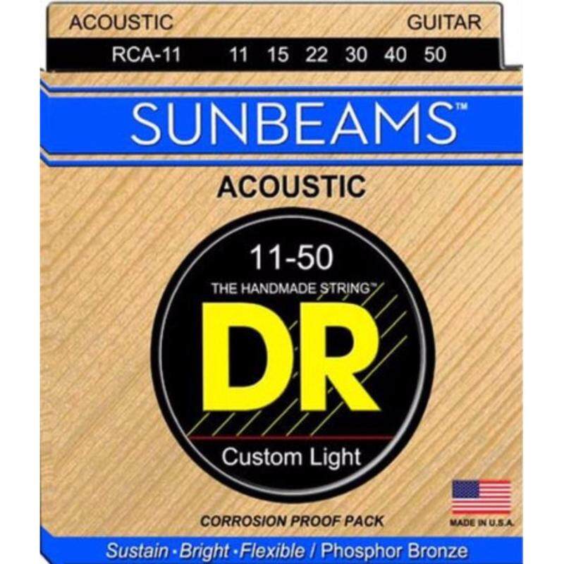 DR Strings RCA-11 SUNBEAM Round Core Acoustic Guitar Med-L 11-50 Malaysia