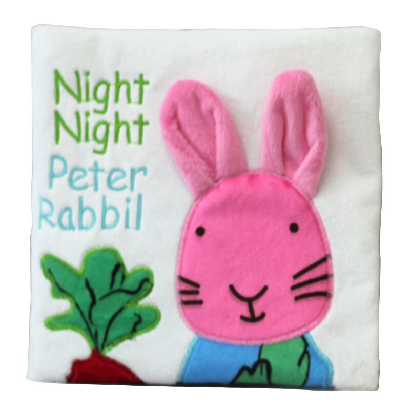 Foreign trade rabbit baby cloth book lovely baby toy, tear not dirty, dirty can wash childrens story book Malaysia