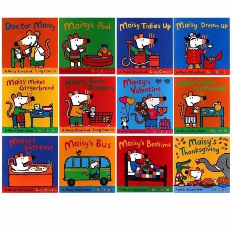 Maisy Story Picture Books Collection Set (10 Story book + Free 2 sticker book) Malaysia