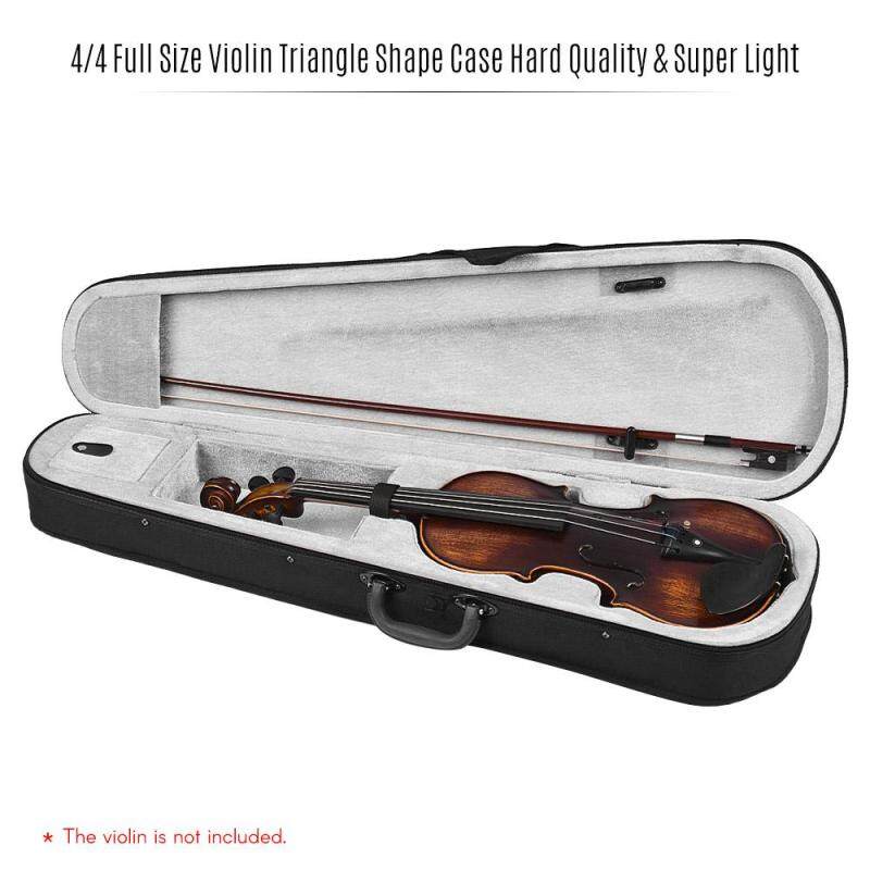 Professional 4/4 Full Size Violin Triangle Shape Case Box Hard
& Super Light with Shoulder Straps Gray Malaysia