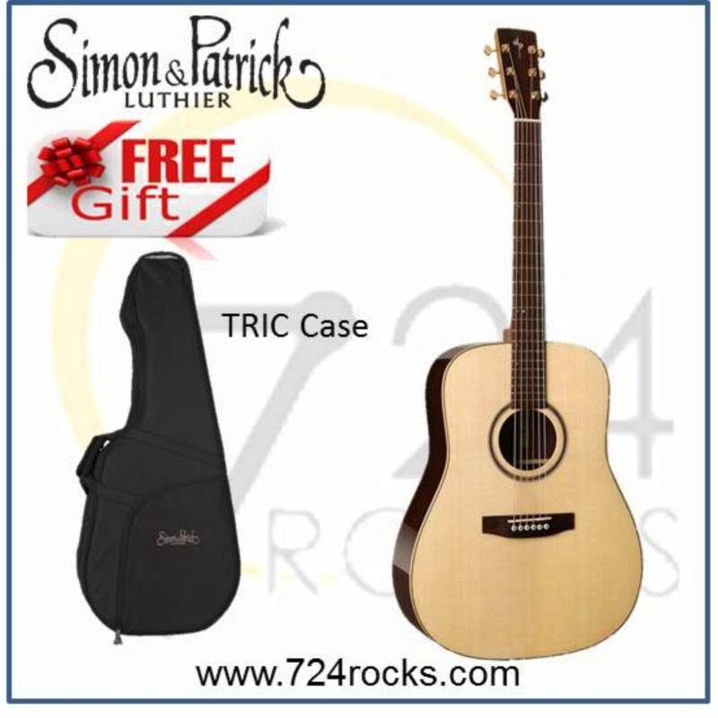 Simon & Patrick Canada Showcase Rosewood Premium Full solid Acoustic Guitar Free TRIC case Malaysia