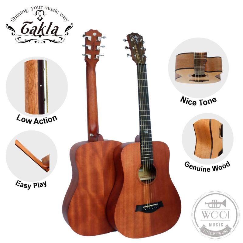 Takla M100 Acoustic Guitar 34 (Full Mahogany) (Baby Taylor Size) (Quality) Malaysia