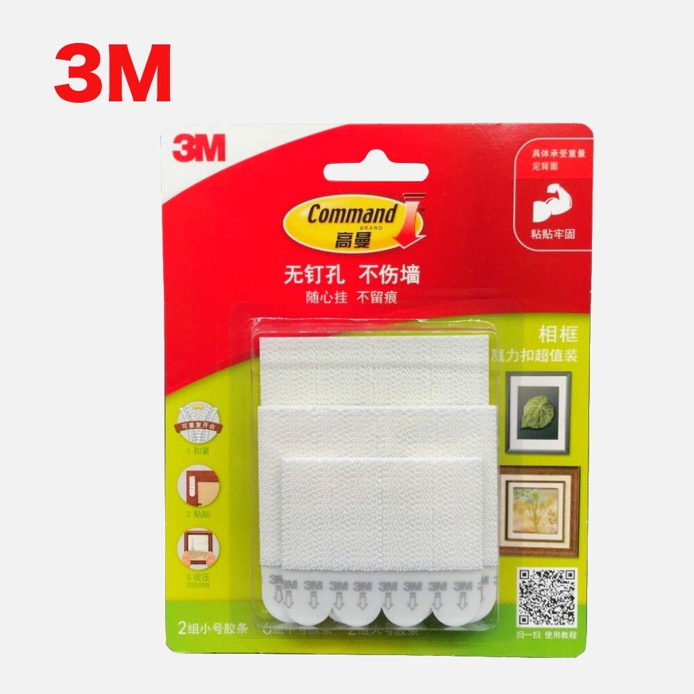 Value Pack 20pcs（10sets） 3M Command Damage-Free Picture&Frame Hanging Strips Wall Sticker Command Hook for Photo/Picture/painting hanging Strips
