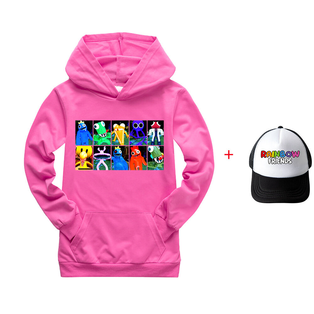 Áo Hoodie Có Mũ Thời Trang Rainbow Friends 65% Cotton + 35% Sợi Polyester Cho Trẻ Em Áo Len Có Túi Cho Trẻ Em Bé Trai Bé Gái Mùa Xuân Và Mùa Thu Dài Tay Thường Ngày 0000