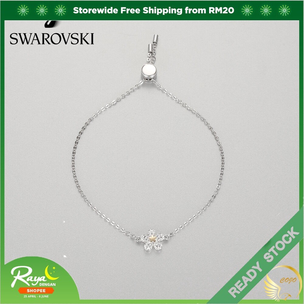 Original Swarovski TOUGH Fresh Flower Adjustable Bracelet Women's Accessories