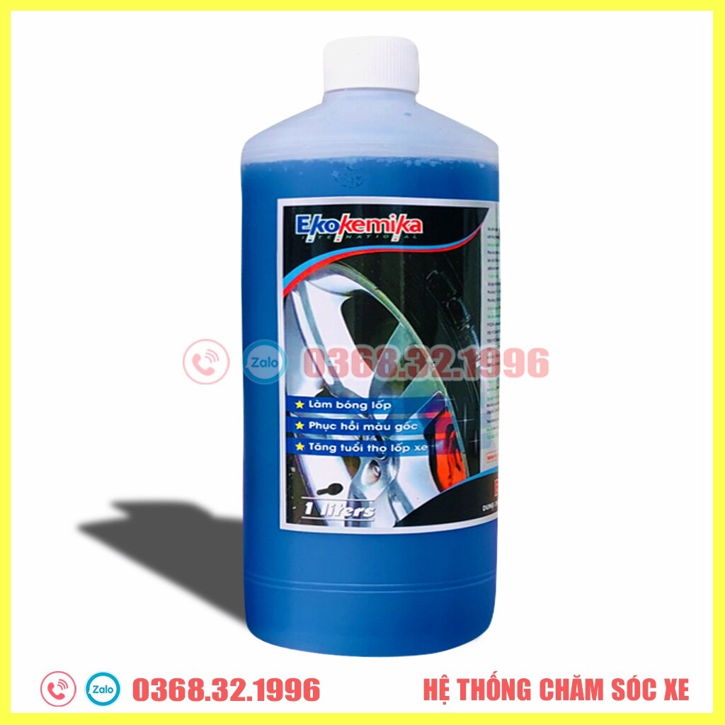 Dung dịch dưỡng và làm bóng lốp ekokemika black brill -1l