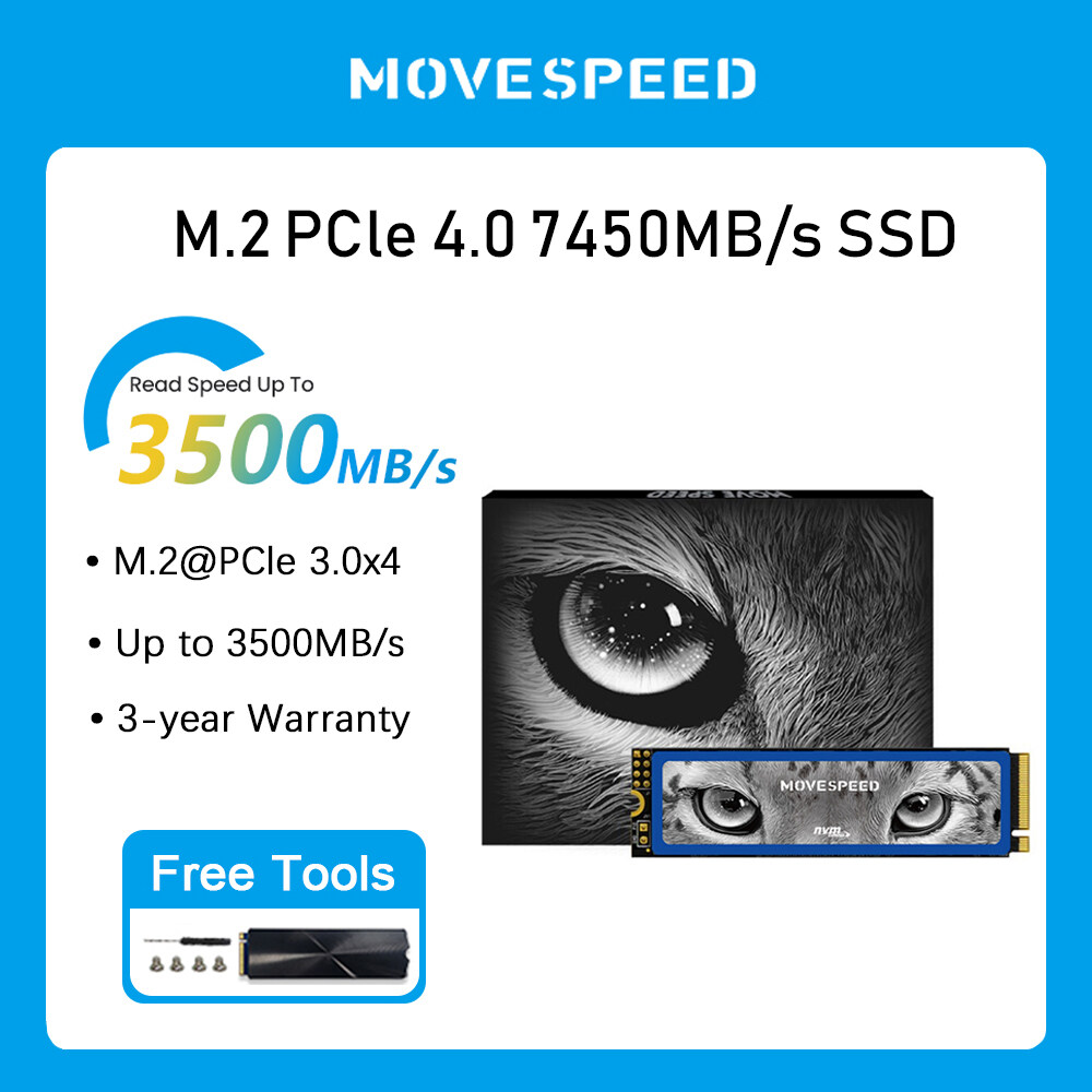 Movespeed SSD M.2 NVMe 1TB 2TB Nội Bộ ổ cứng lưu trữ thể rắn PCIE 3.0x4 ổ