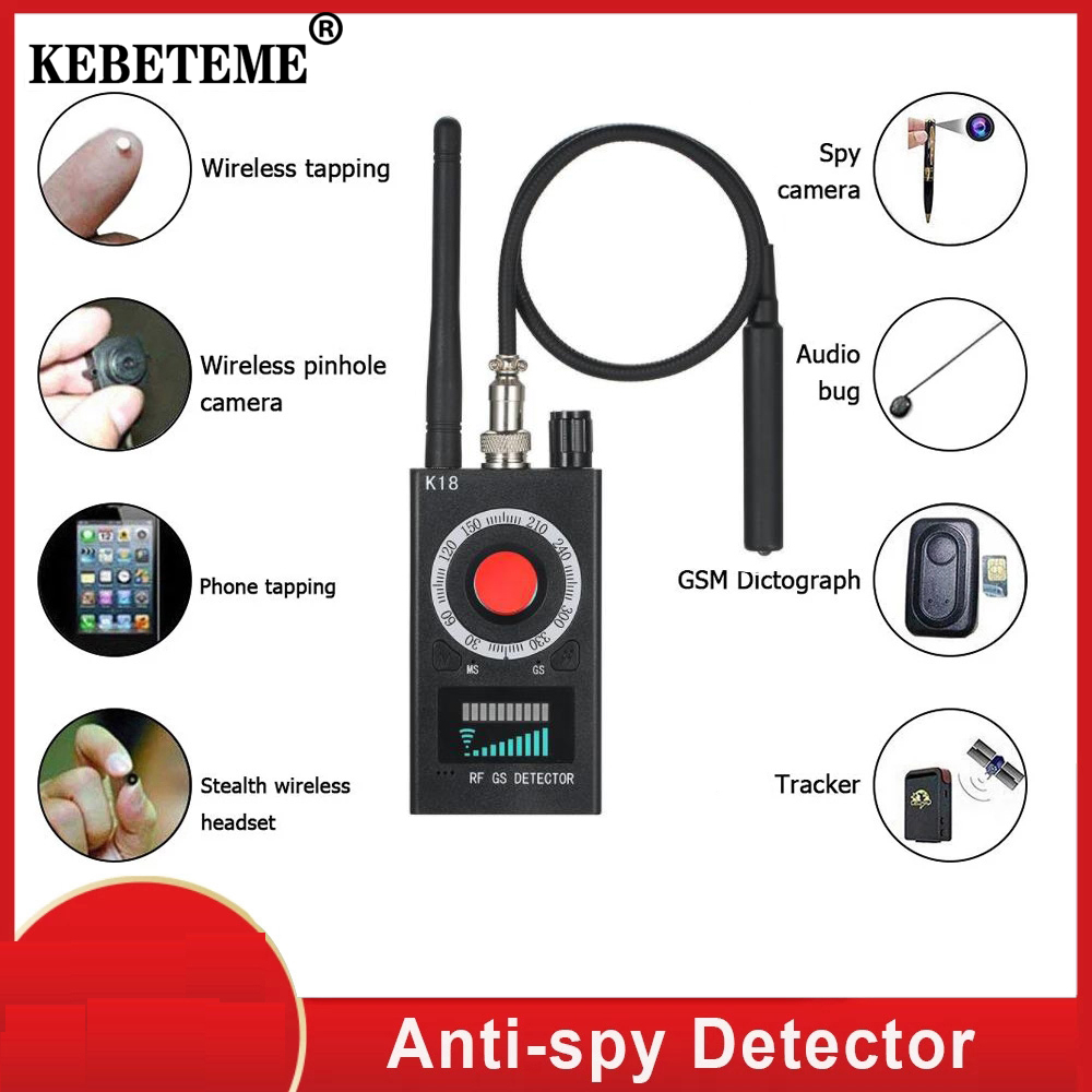 KEBETEME Multi-function Detector 1MHz-6.5GHz GSM Wireless Camera Audio Bug Locator Signal Lens RF Tracker ราคา 603 บาท*ส่งฟรี