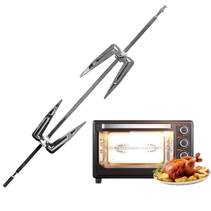 Nĩa gà nĩa nướng gà nĩa nướng cho w/vít nĩa rìu vuông nĩa gà nướng bbq cho lò nướng ngoài trời