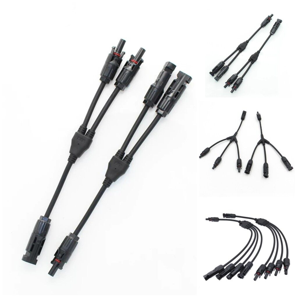 1 đôi đầu nối song song nhánh y 3y 4y đầu nối điện năng lượng mặt trời 30a 1000v, dây cáp tấm năng lượng mặt trời quang điện kết nối