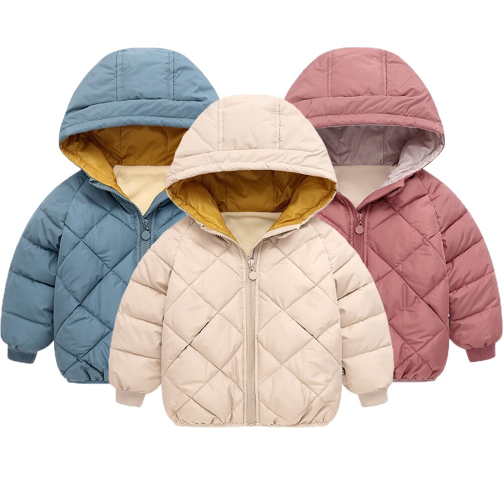 {hot} 90-140cm Winter Warm Boys Jacket Cotton High Quality Thick Hooded Coat For Kids Outerwear Christmas Gifts Children Clothing