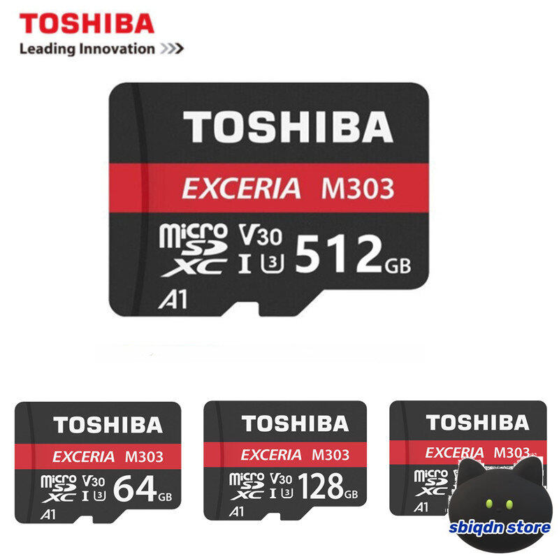 🎊hàng chính hãng + miễn phí vận chuyển + cod🎊toshiba thẻ nhớ micro 64gb 128gb 256gb v30 u3 mini thẻ micro sd trans flash