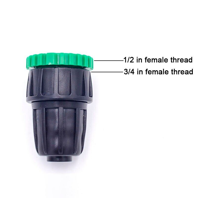1PCS 1 2 3 4 Thread to 1 4 1 2 Tubing Connector Garden Tap Water Adapter