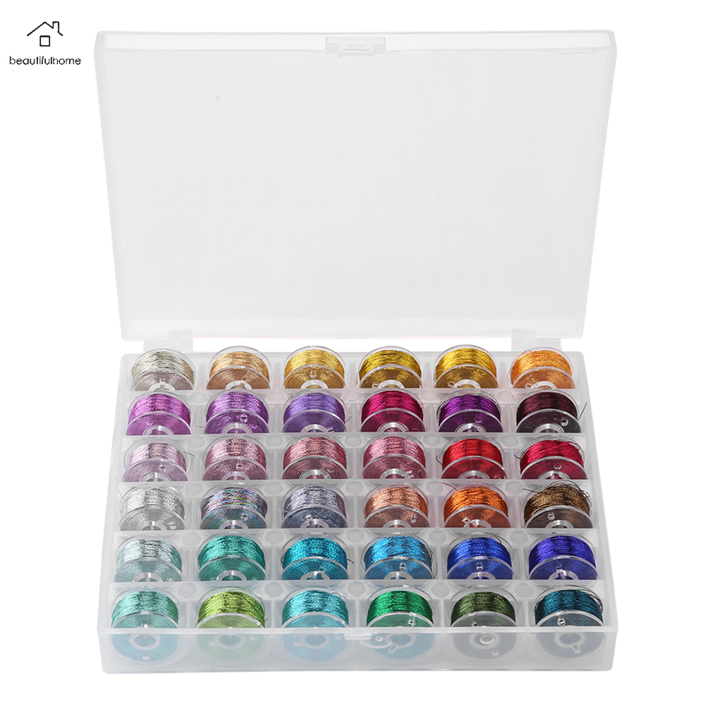 Dụng cụ máy may chỉ thêu sợi polyester hộp dây sợi