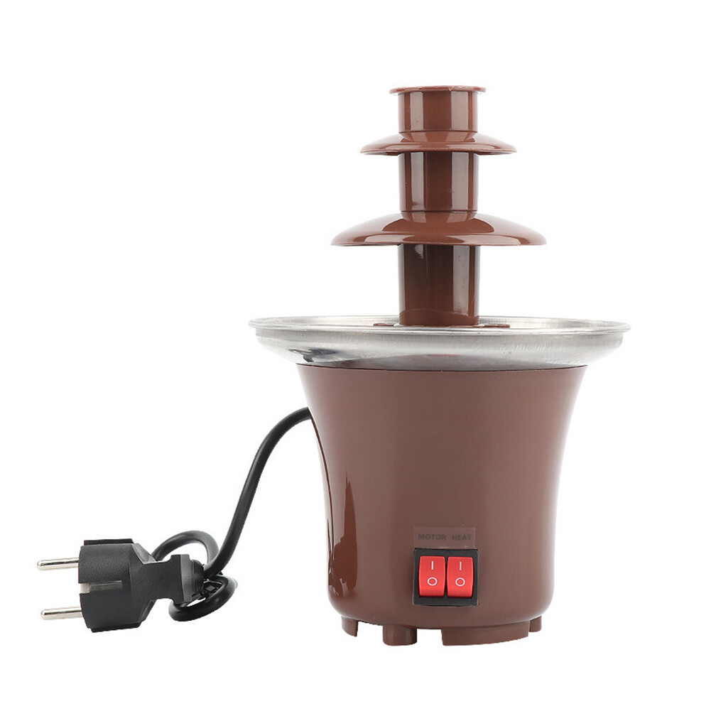Mini Chocolate Fountain Chocolate Melt Heating Fondue Waterfall Hotpot Machine