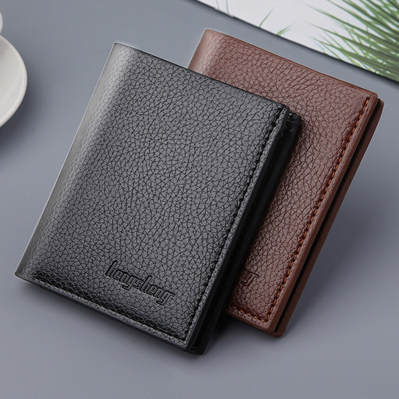 Pick me up shopví nam siêu mỏng ví mềm ví mini ví đựng thẻ tín dụng đồ đựng thẻ ví da pu nam nhỏ mỏng