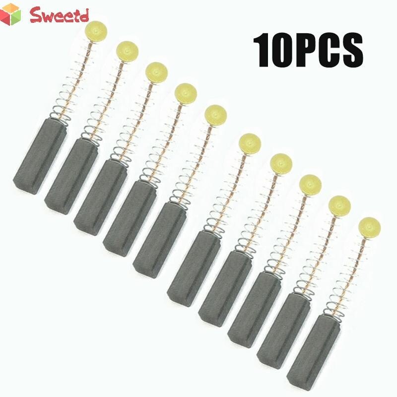 [A TOOL00] ✎Swtdrm-10 chiếc chổi than động cơ bàn chải sợi Carbon dụng cụ khoan chổi lông 6 mm x 20mm-[sweetdream]