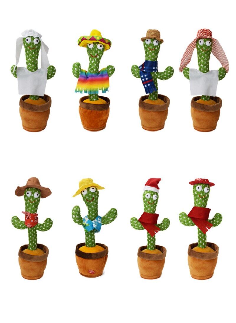 Talking Cactus Plush Toy Singing and Dancing Cactus Electric Plush Toys