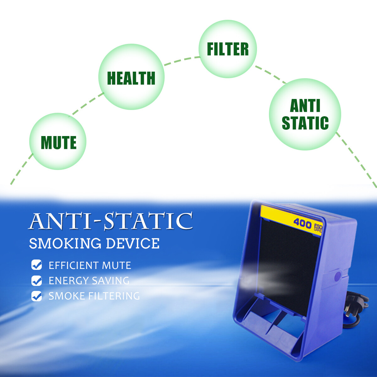 Generic FA400 Solder Smog Absorber Remover Fume Extractor Air Filter