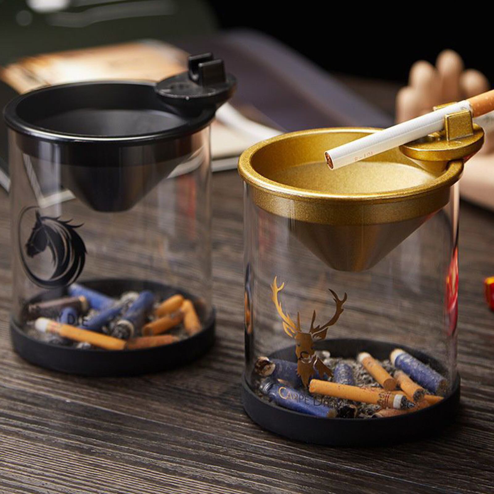 Goodbro Gạt Tàn Thuốc Lá Ổn Định, Gạt Tàn Thuốc Lá Bề Mặt Nhẵn Chống Sốc Chống Mài Mòn Tiện Dụng Dành Cho Văn Phòng