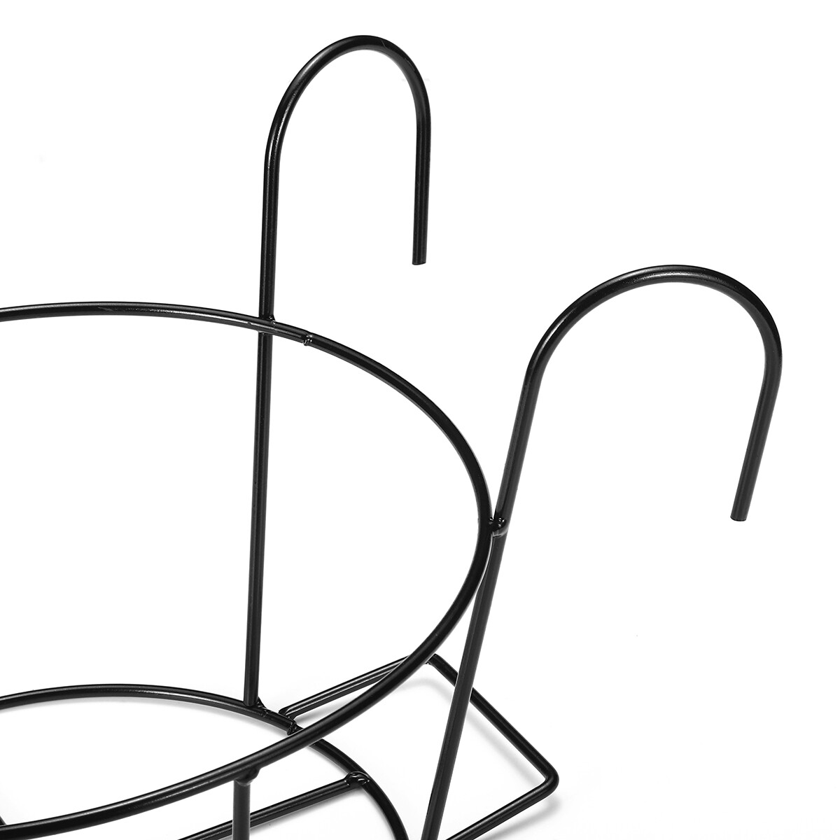 Generic 22cm Iron Hanging Plant Basket Flower Stand Pot Balcony Garden