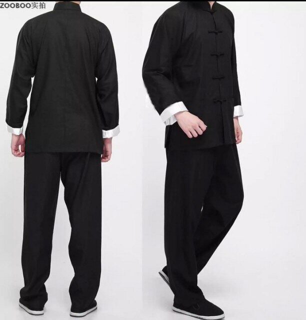 Trang Phục Võ Thuật Vịnh Xuân Quyền Chi Cổ Điển, Đồng Phục Kung Fu Áo Khoác Tang Truyền Thống Trung Quốc + Quần