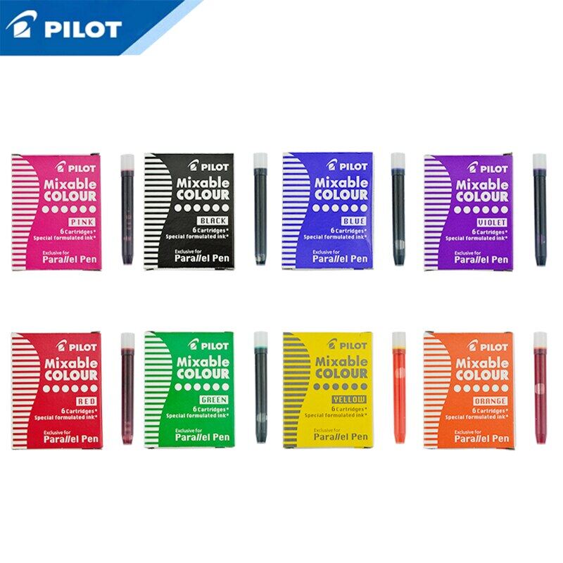 Pilot art pen parallel pen 12 color ink sac ink cartridges IC-P3 IRFP 6S black blue red brwon yellow green