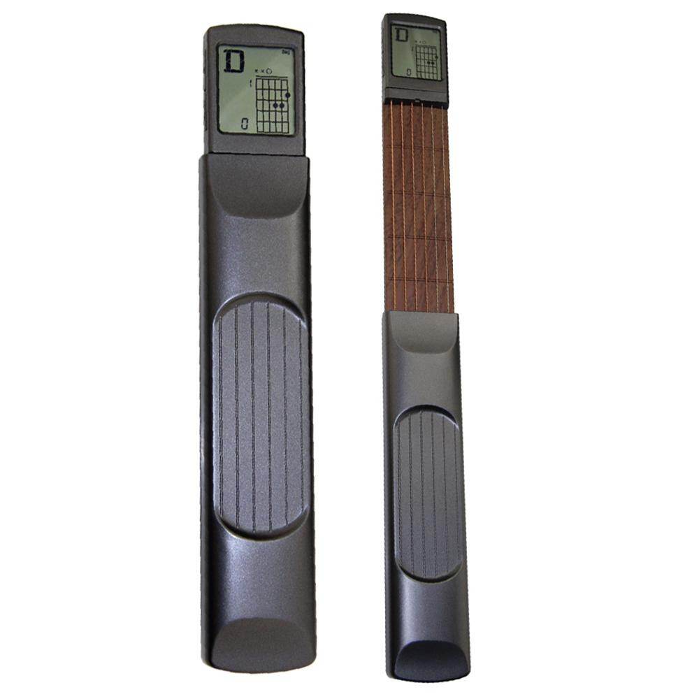 SENT SOLO Electronic Screen Guitar Chord Trainer Portable Pocket Model Wooden Exercise Guitar Trainer Pocket Guitar