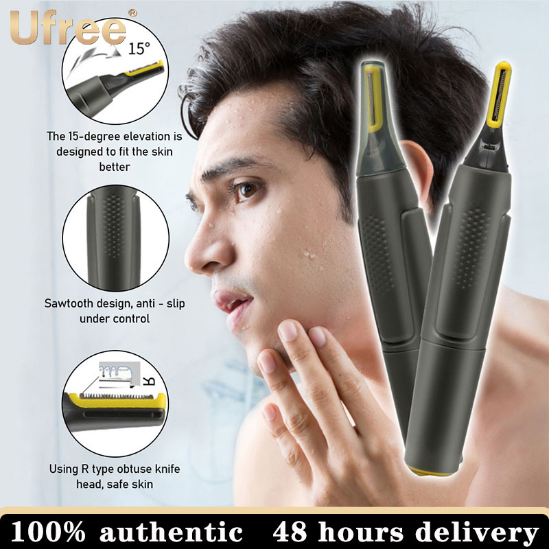 KEMEI Electric Shaving Nose Ear Trimmer Safe Face Care Nose Hair Trimmer for Men Shaving Hair Removal Razor Beard ราคา 204 บาท*ส่งฟรี