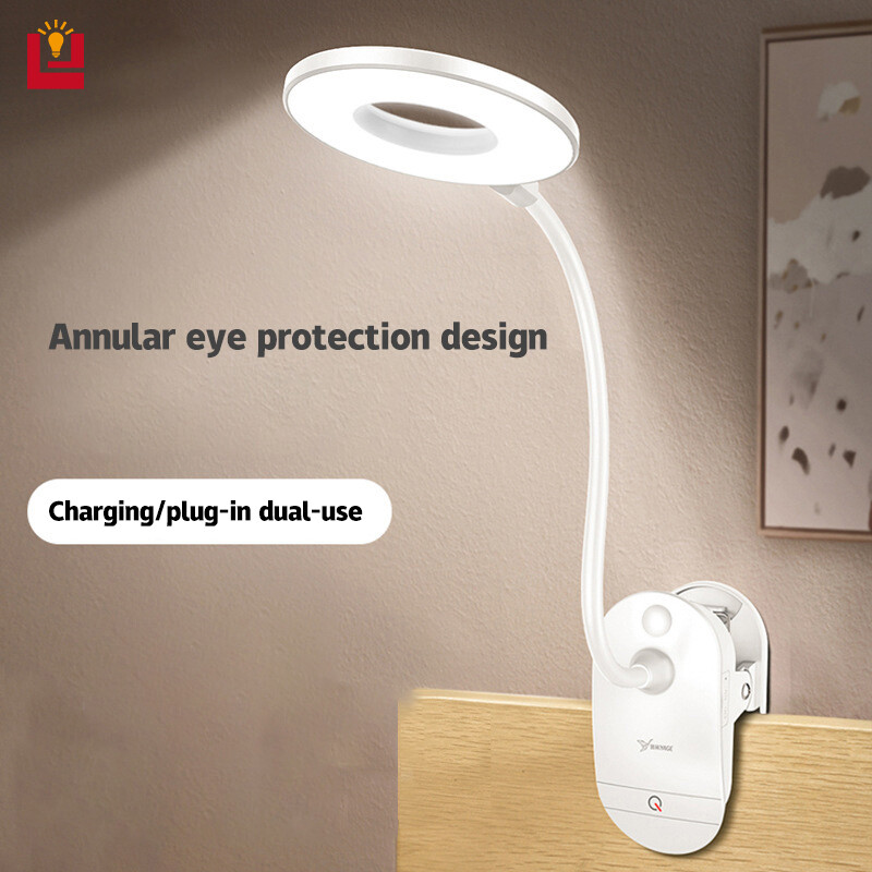YONUO Đèn LED Đèn Đầu Giường Phòng Ngủ Đèn Bàn Đèn Ngủ Đèn Phòng Đèn Bảo Vệ Mắt Đèn Đọc Sách Đèn Học Tập Không Dây Đèn Kẹp Nguồn Điện Usb Có Thể Điều Chỉnh Độ Sáng Ba Màu